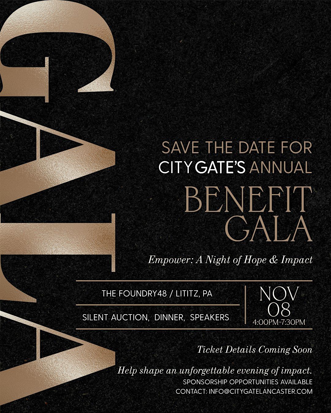 City Gate  Gala {Save The Date}