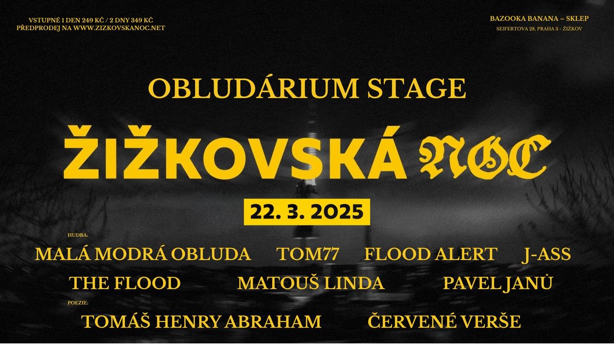 Oblud\u00e1rium na \u017di\u017ekovsk\u00e9 noci 2025 | 22.3. 2025 Praha - Sklep Bazooka Banana