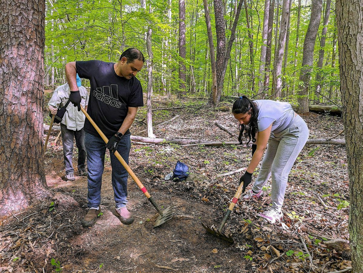 Trail Building at Blue Indigo Preserve