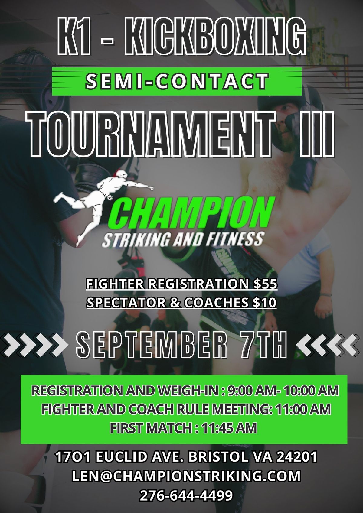 K-1 Kickboxing Sparring Tournament!