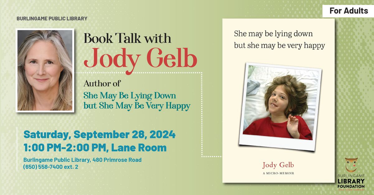 Book Talk with Jody Gelb