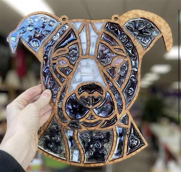 Faux-Stained Glass  Crystal and Resin  Animals