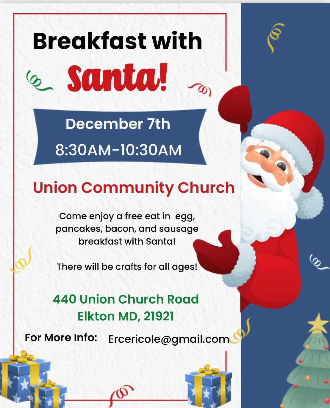 Breakfast with Santa!