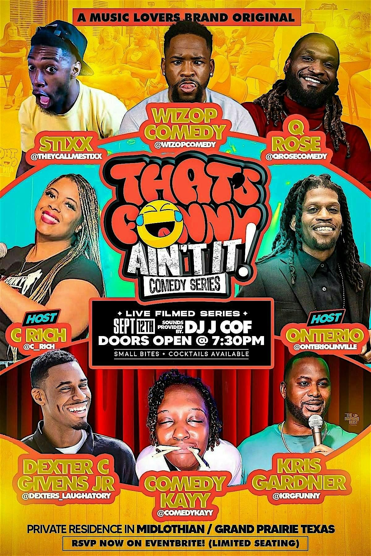 That's Funny Ain't Comedy Series! | Live Taping!