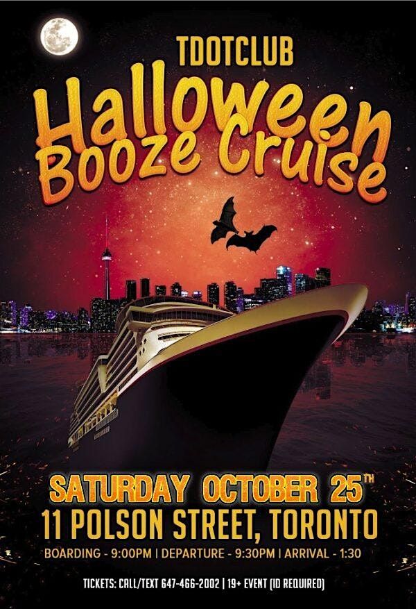 Toronto Halloween Boat Party Saturday October 25 2025