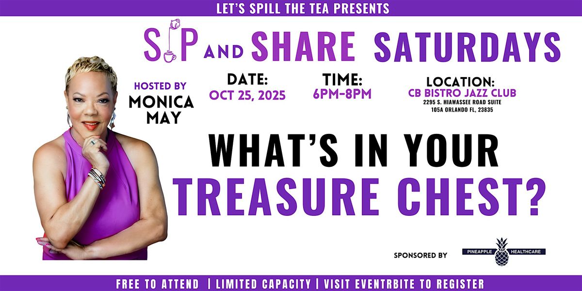 What's In Your Treasure Chest?| Workshop for Women| Sip & Share Saturday