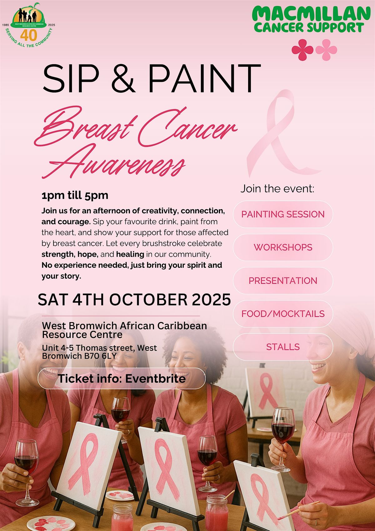 Sip & Paint - Breast Cancer Awareness