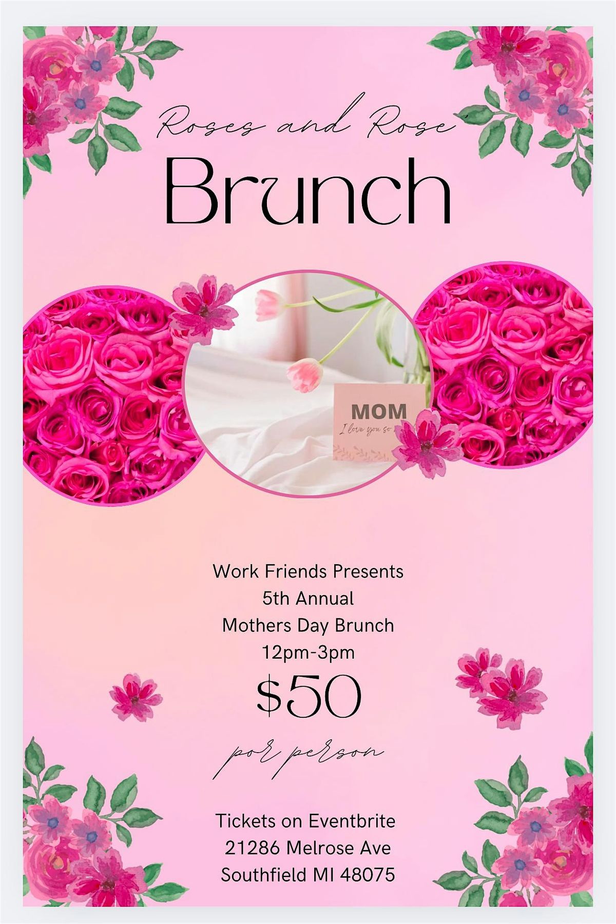 Work Friends Mother\u2019s Day Brunch