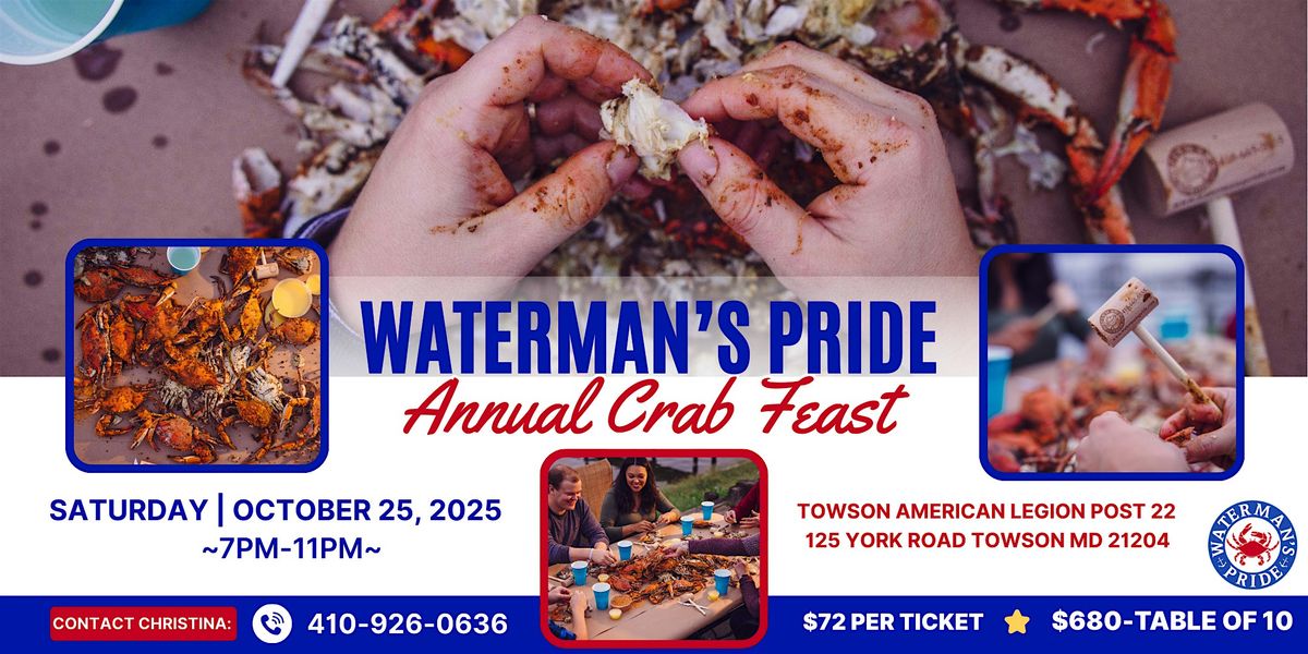 Waterman's Pride Annual CRAB  FEAST