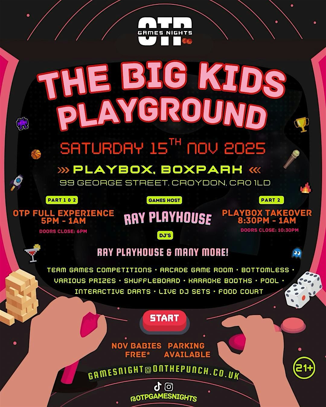 OTP Games Nights - The Big Kids Playground