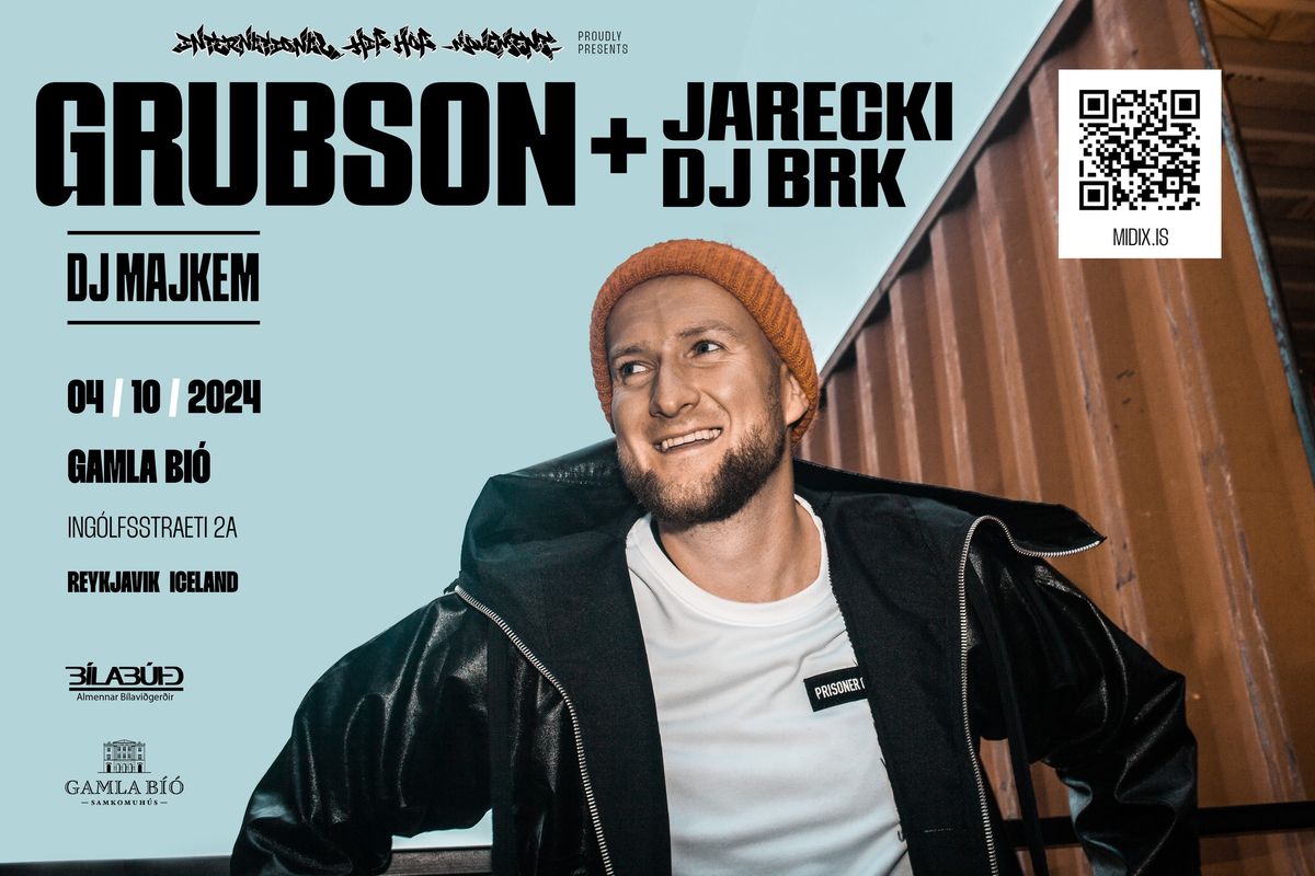 GRUBSON + JARECKI , DJ BRK | 04.10.2024 | ICELAND | GAMLA BIO | IHHM