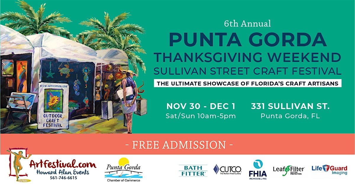 5th Annual Punta Gorda Thanksgiving Weekend Sullivan Street Craft Festival