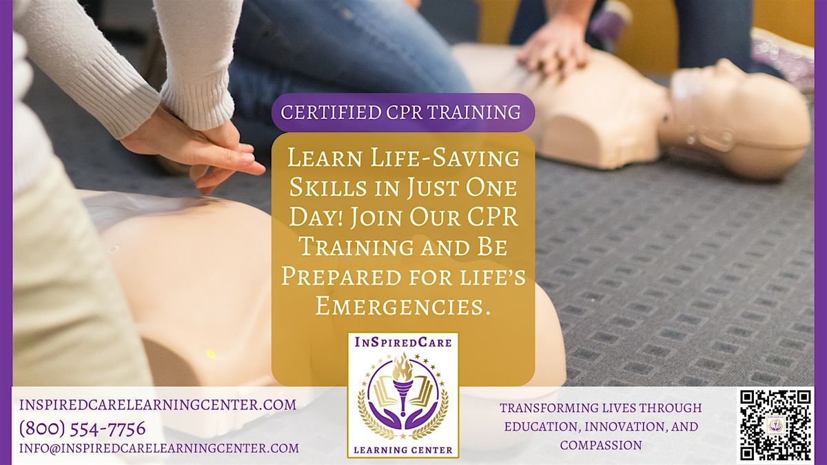 CPR & First Aid Training \u2013 Be Prepared to Save a Life!