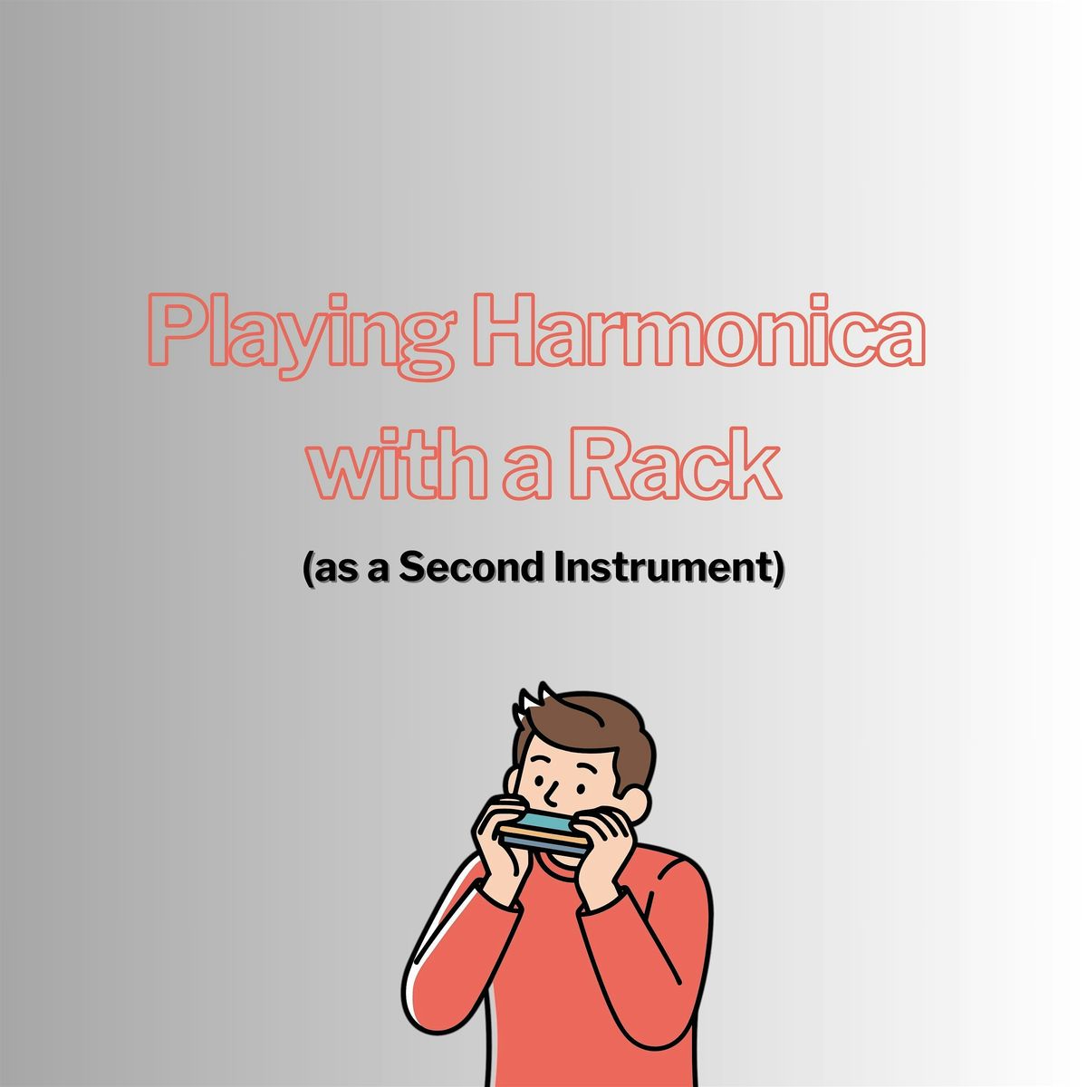 Playing Harmonica with a Rack as a Second Instrument