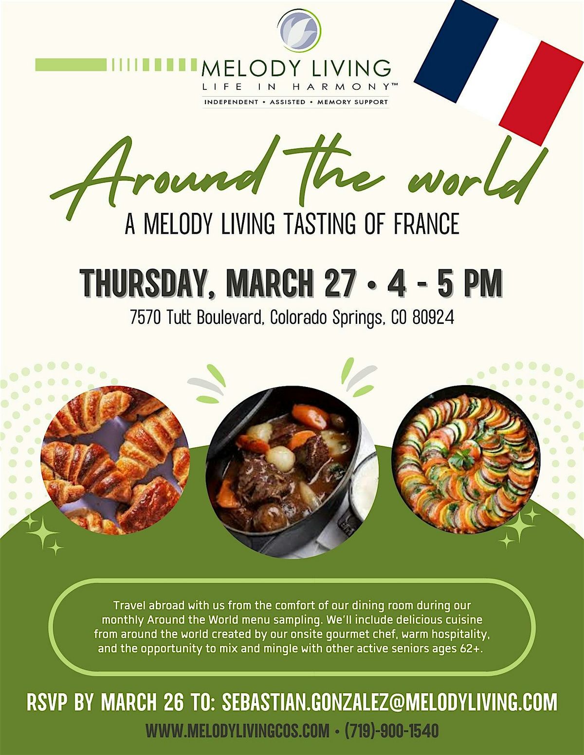 Around the World: A Melody Living Tasting of France