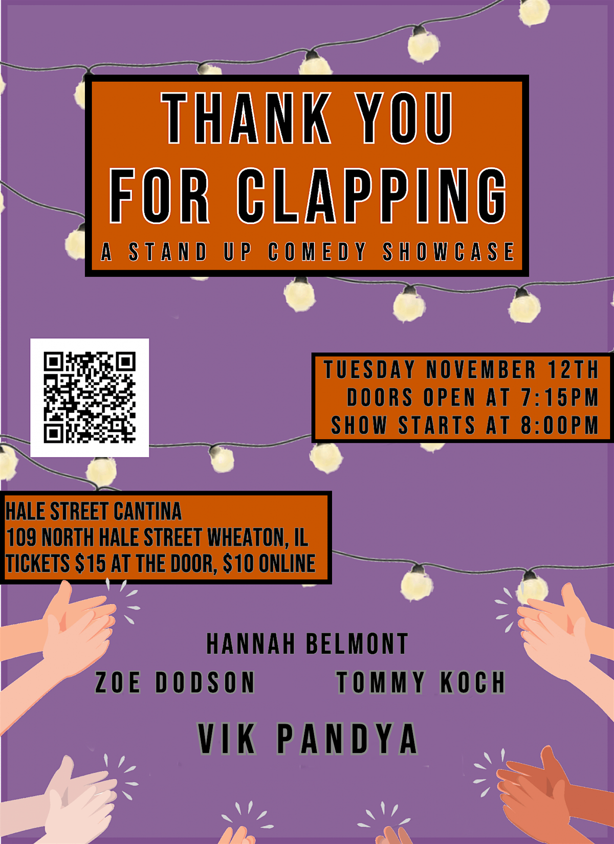 Thank You For Clapping: A Standup Comedy Show