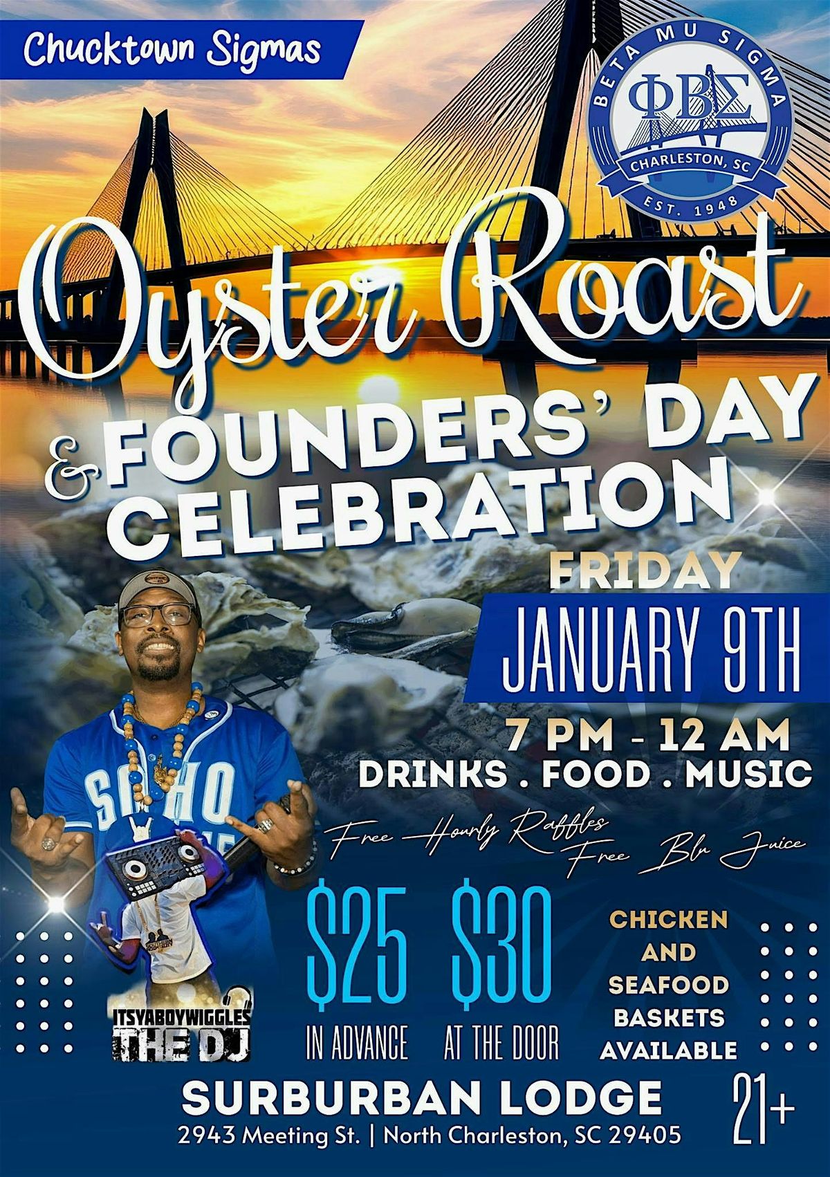 Charleston Sigmas Founder's Day Oyster Roast