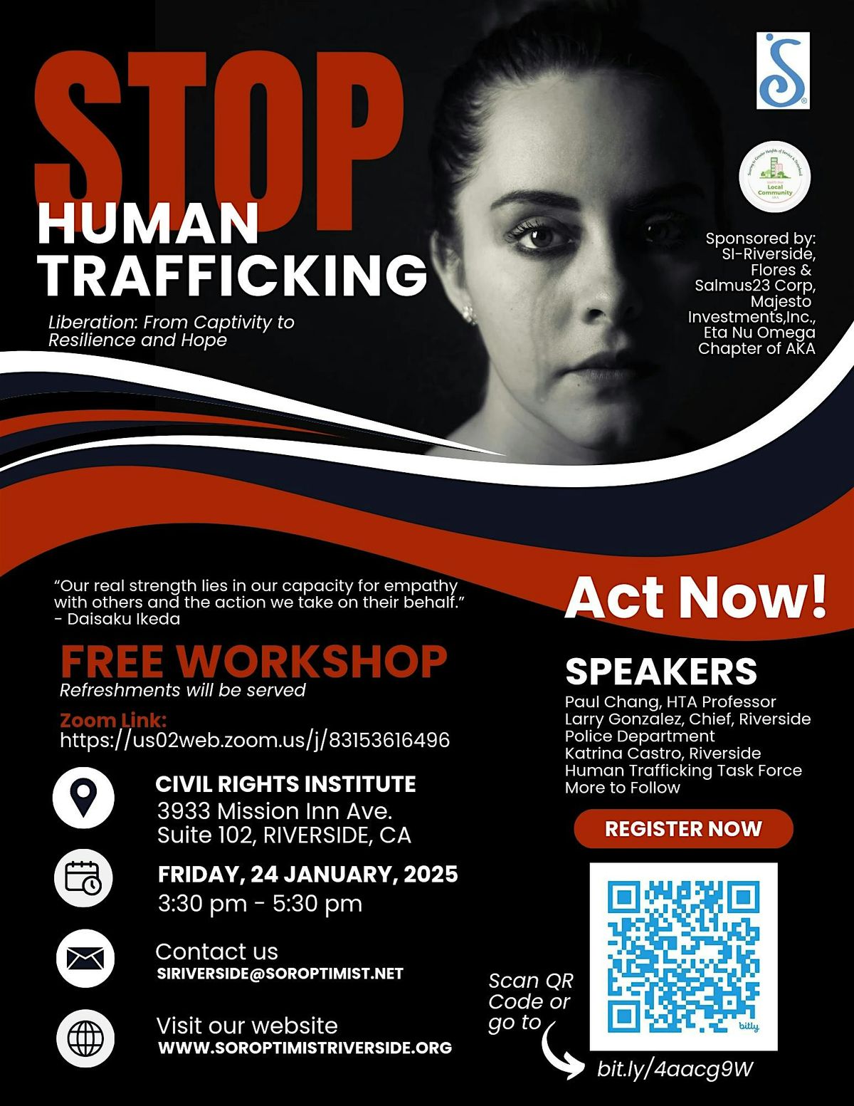 SI-Riverside Human Trafficking Awareness Workshop 2025