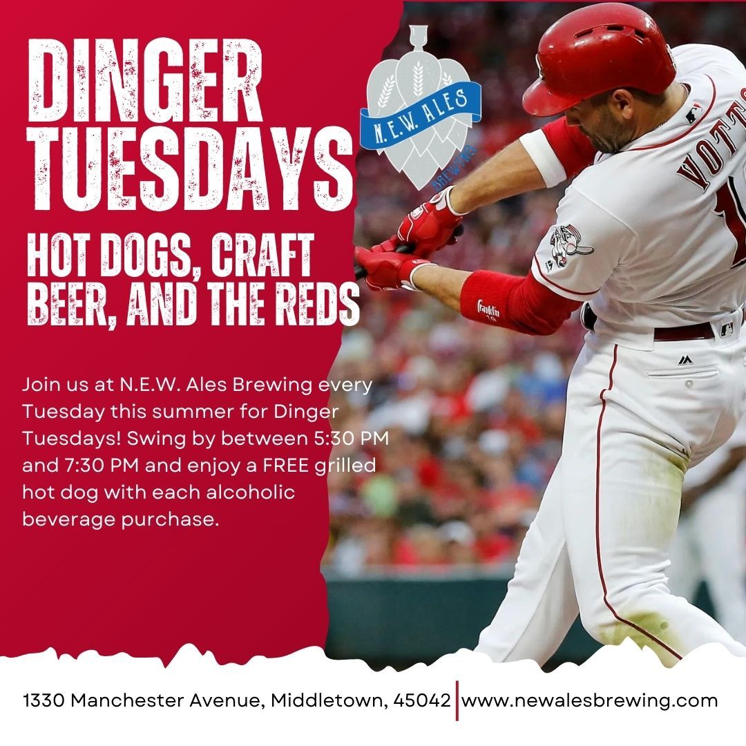 Dinger Tuesdays: Craft Beer, Free Hot Dogs, and the Reds at NEW Ales