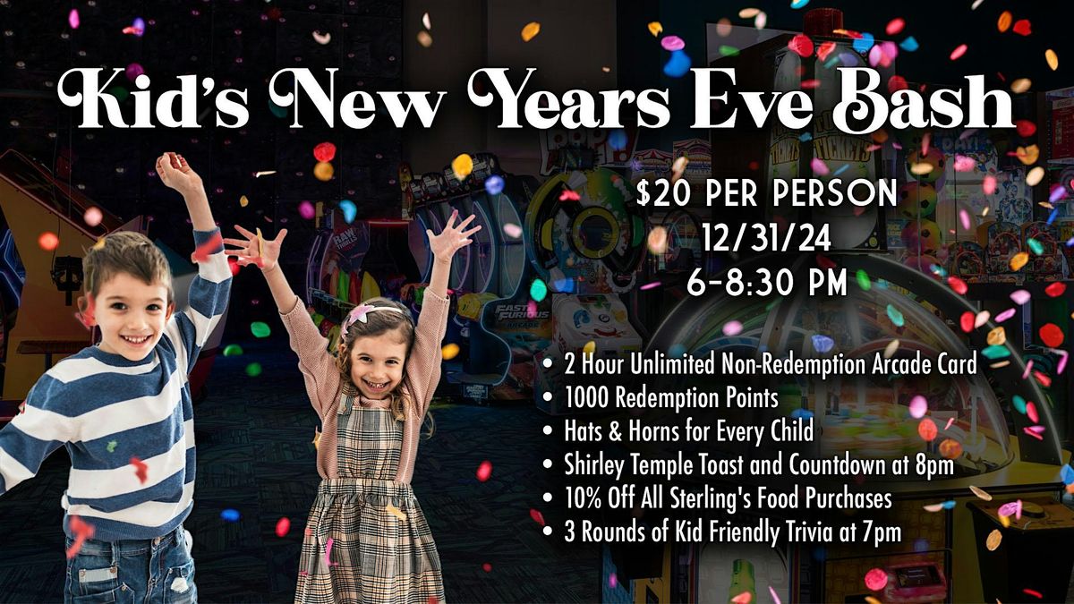 Kid's New Years Eve Bash - Red Oak