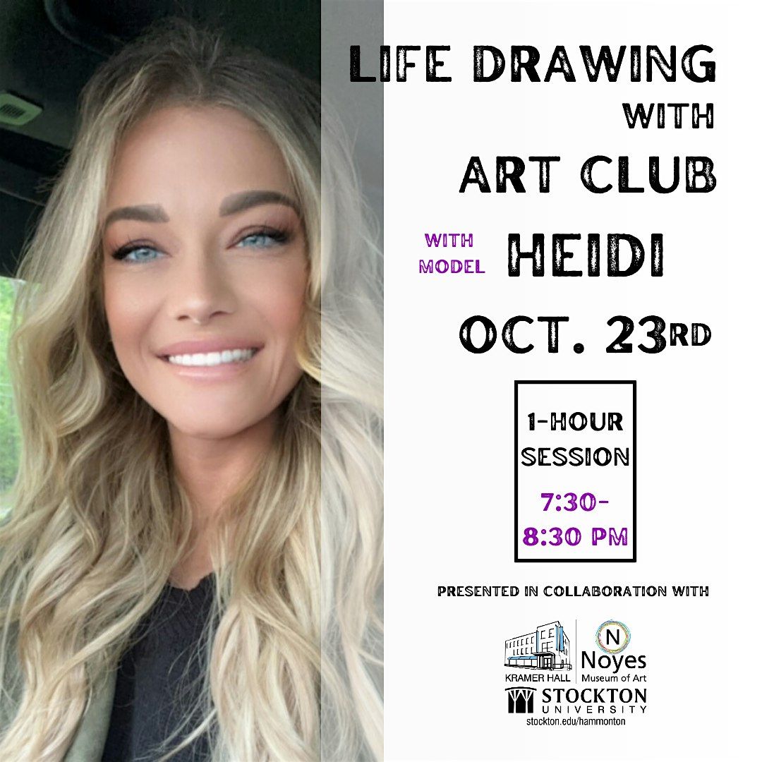 Life Drawing with Art Club - Heidi