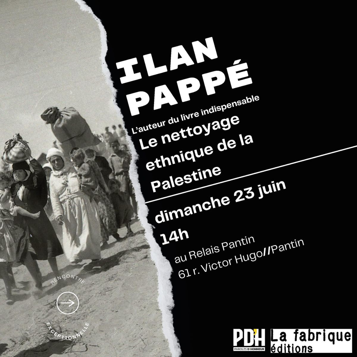 Rencontre avec Ilan Papp\u00e9 autour de son livre "Le nettoyage ethnique de la Palestine"