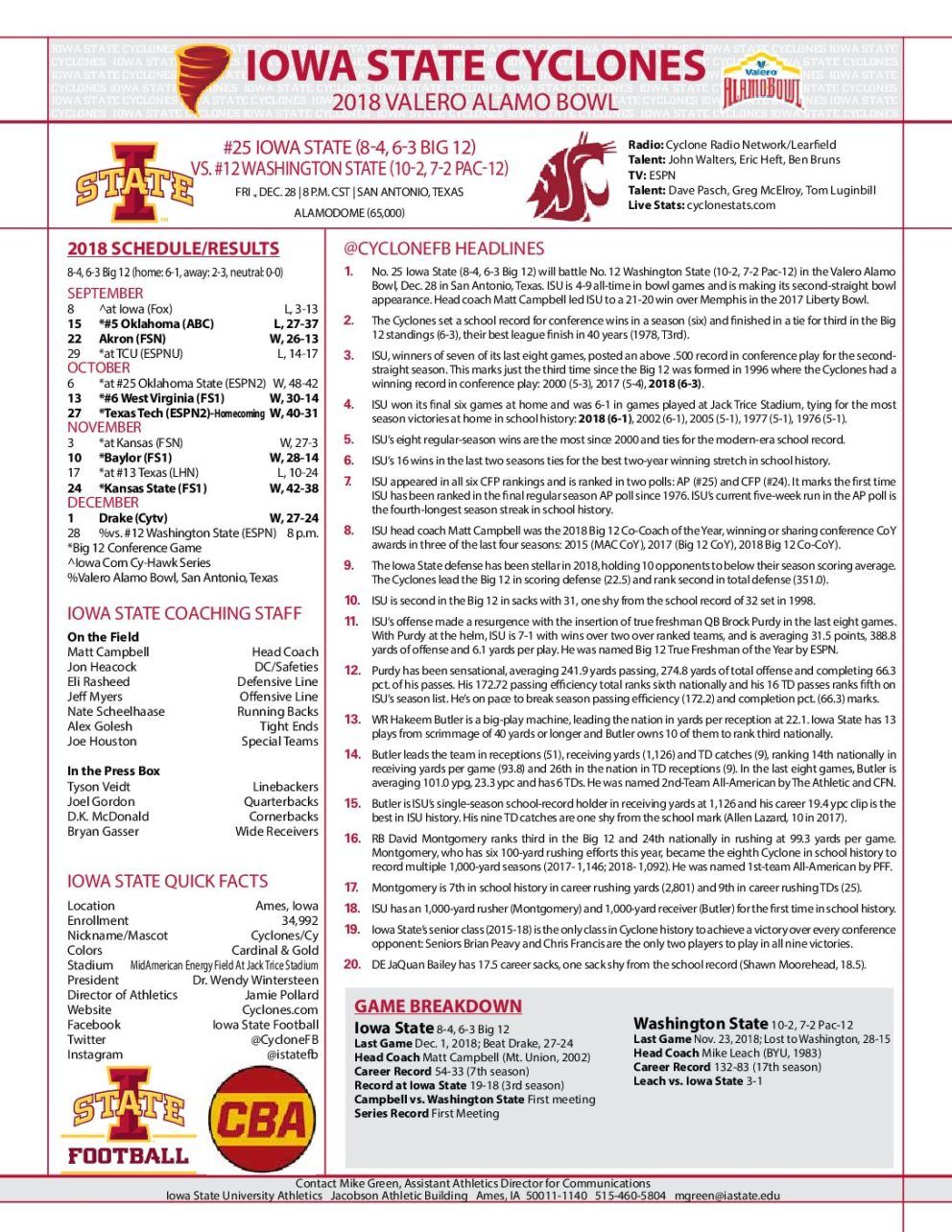 2025 Iowa State Cyclones Football Season Tickets (Includes Tickets To All Regular Season Home Games)