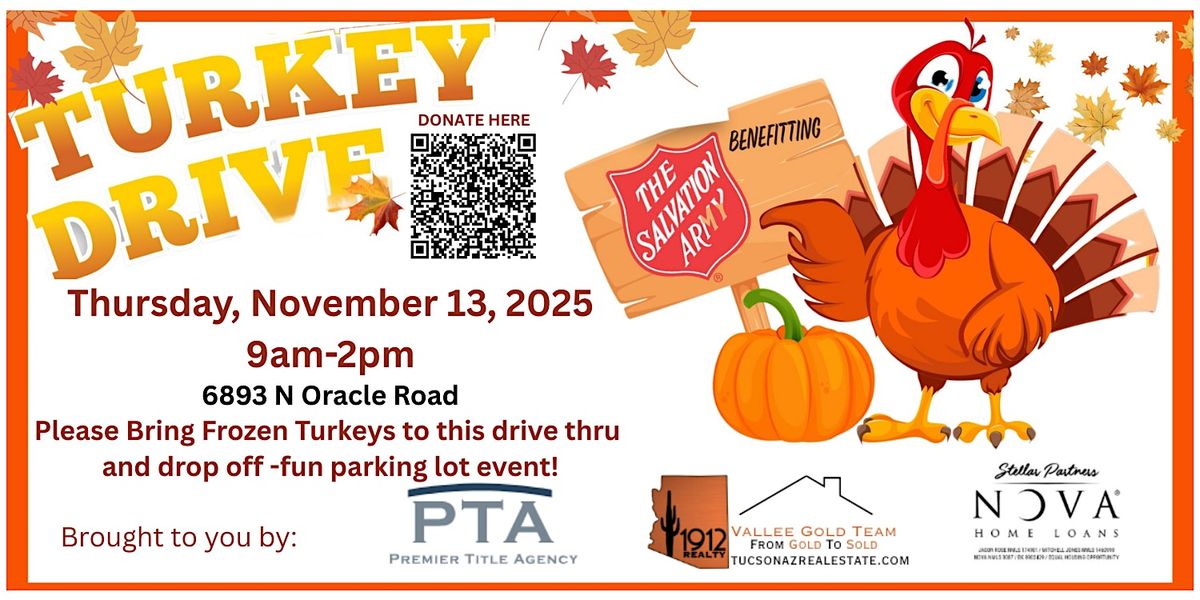 Salvation Army Turkey Drive!  Use the "GET TICKETS" button to donate!