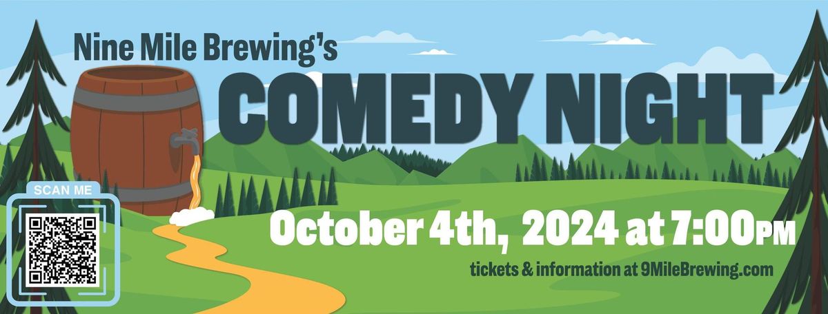 Comedy Night at Nine Mile Brewing with Host Luke Pauling & Andy Duong Comedy