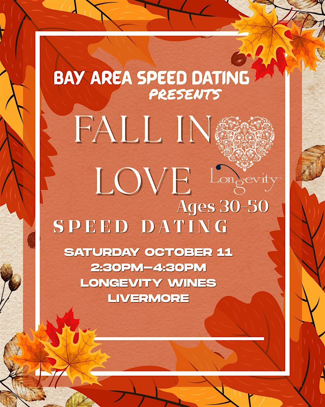 FALL IN LOVE Speed Dating | Ages 30-50