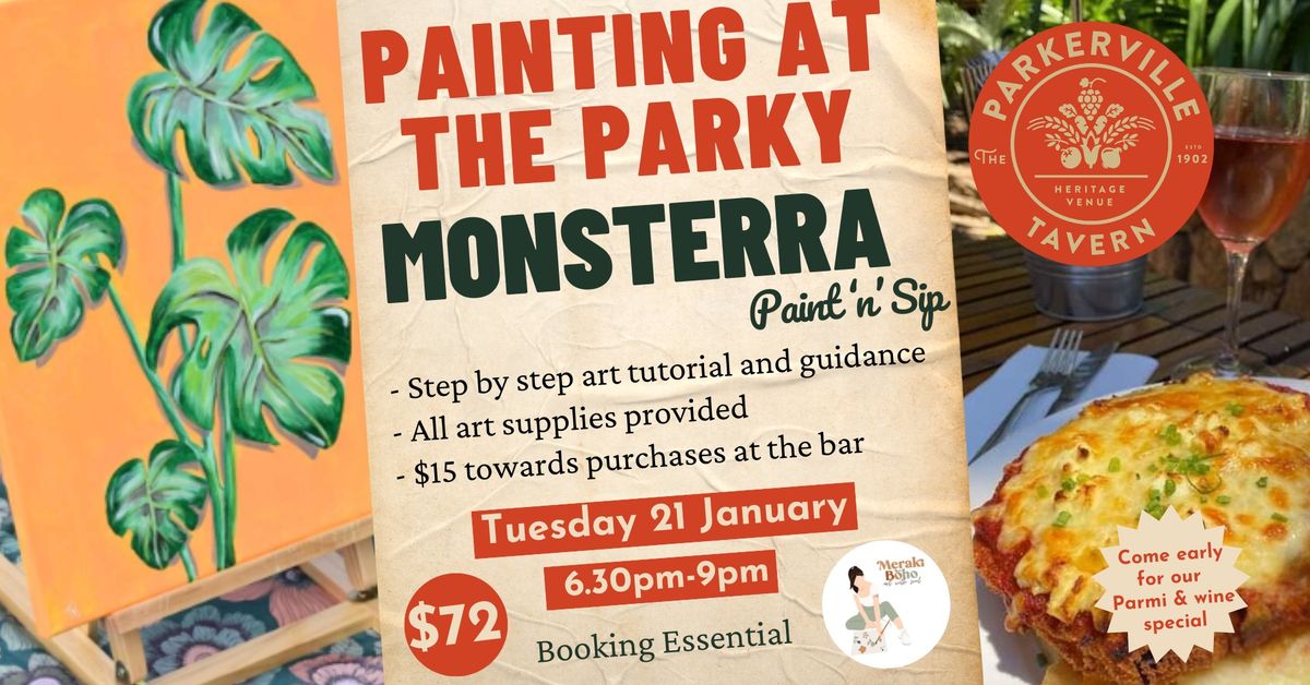 Monsterra Paint 'n' Sip with Meraki Boho