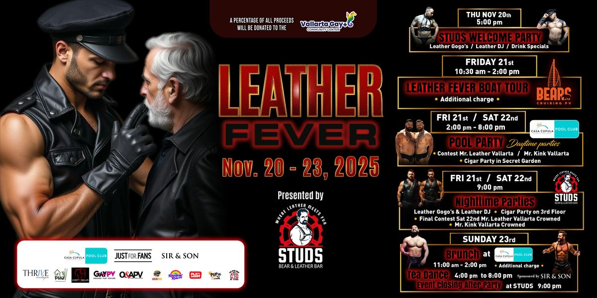 STUDS Leather Fever '25 - Puerto Vallarta's Premier Leather Event!