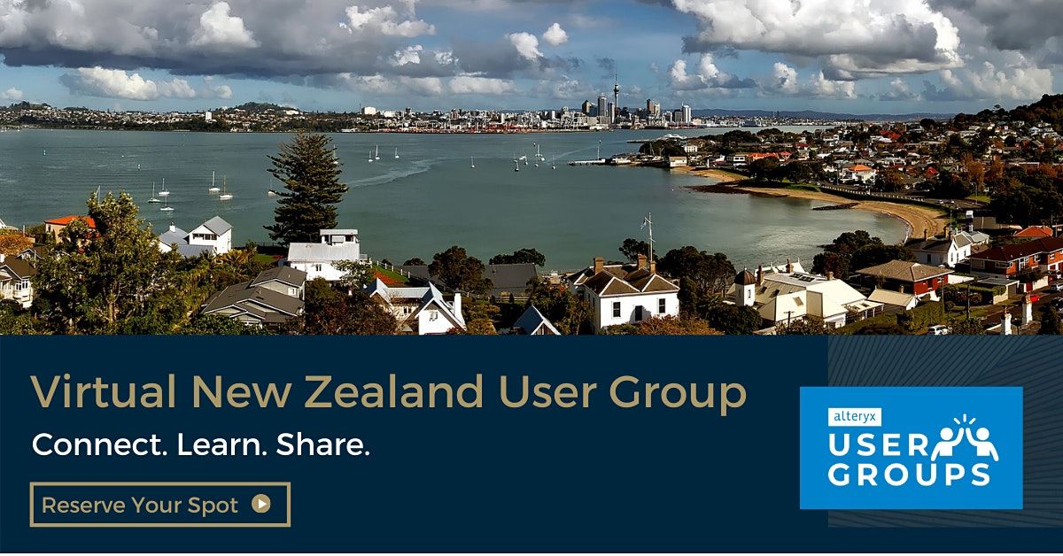 New Zealand Alteryx User Group Q2 2021 Meeting