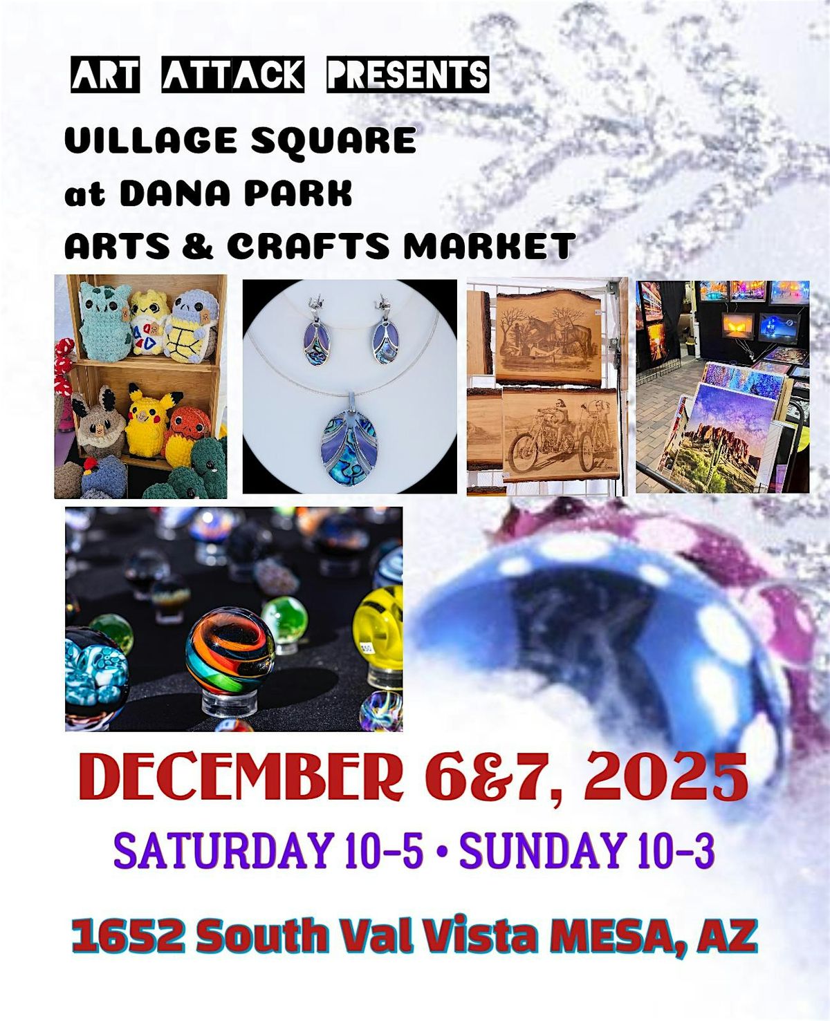 Art & Crafts Market on Oracle Plaza, 6346 N Oracle, Dec 19-21, 2025