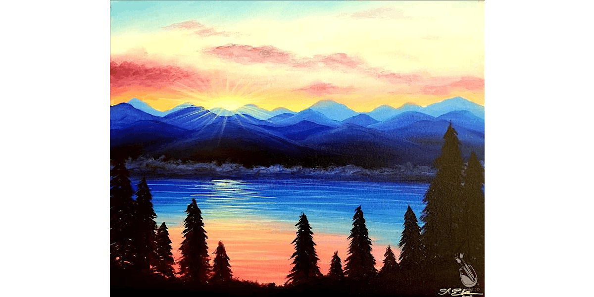 Mountaintop Glow - Paint and Sip in Denver | Classpop!\u2122