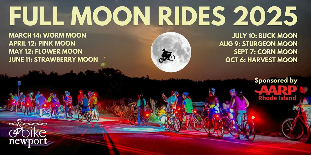 Full Moon Rides 2025 with Bike Newport, Sponsored by AARP Rhode Island