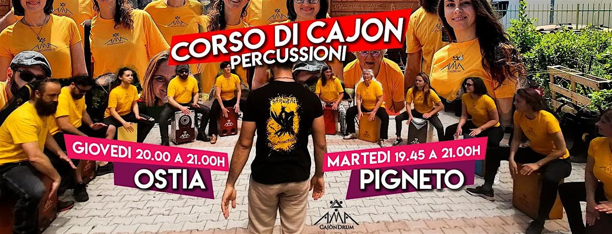 Corso di Cajon a Roma percussioni