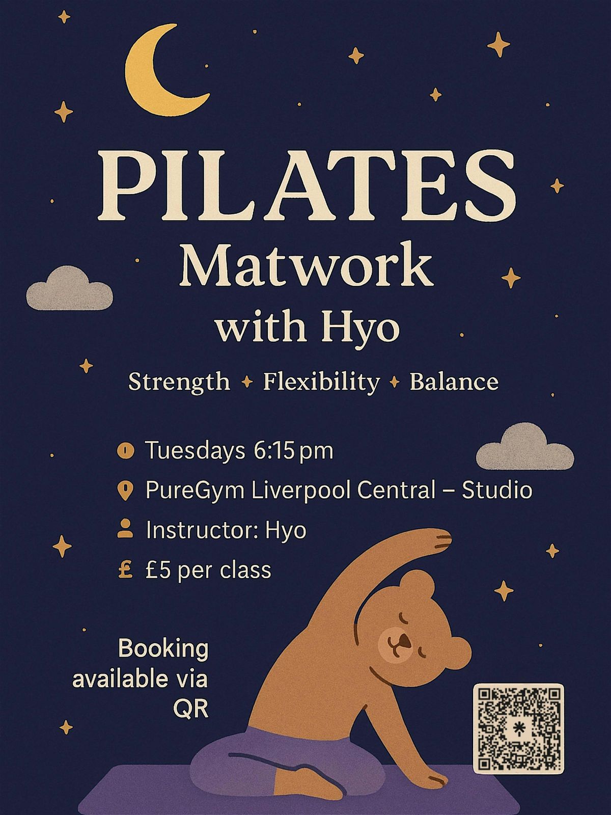 Pilates for Posture and Core Strength \u2013 Tuesday, 6:15PM, Liverpool Central