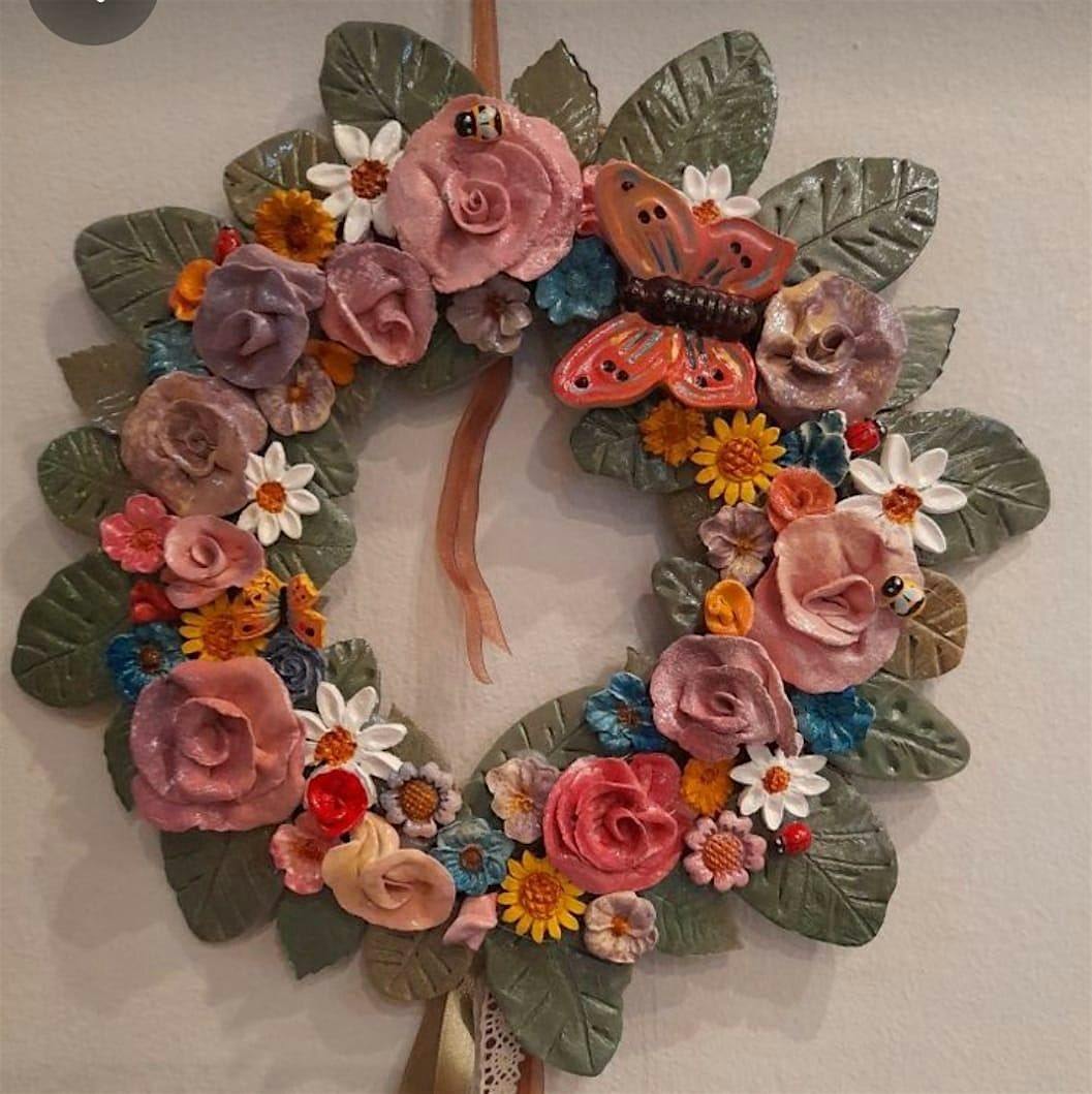 Ceramic Christmas wreath