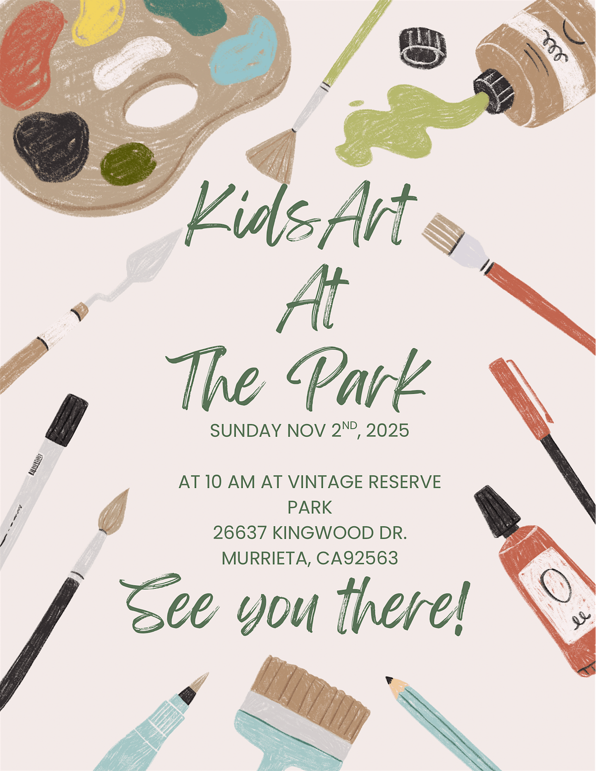 Kids Art At The Park