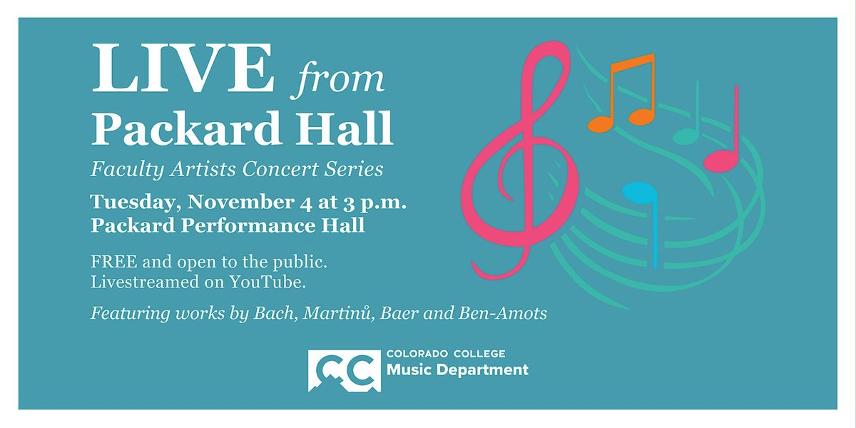 LIVE From Packard Hall: Faculty Artists Concert