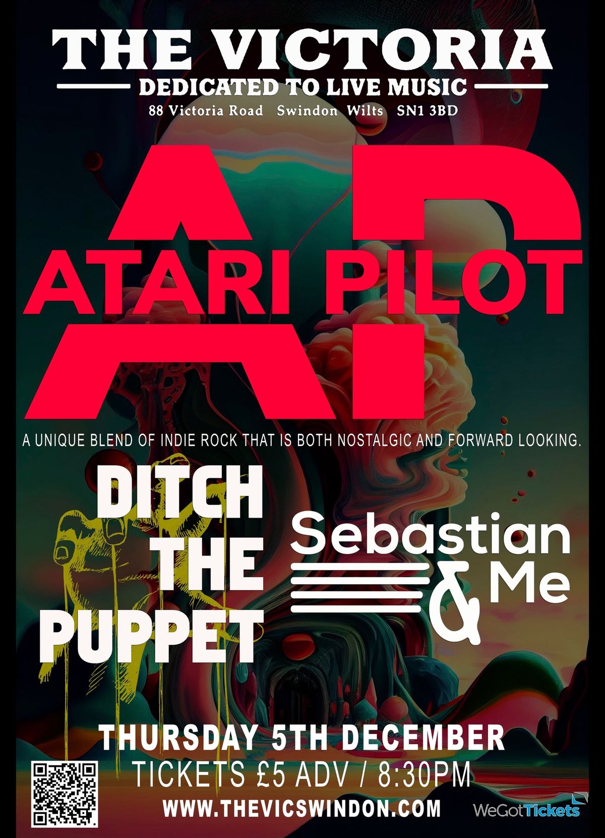 ATARI PILOT \/ DITCH THE PUPPET \/ SEBASTIAN & ME - live at The Vic