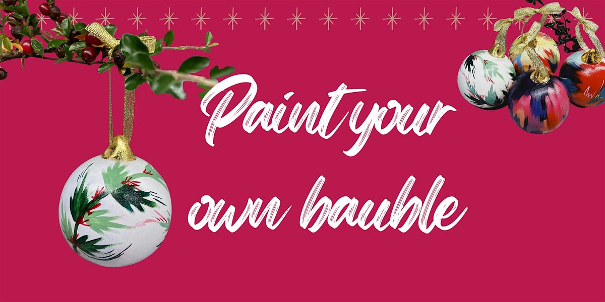Make & Mingle- Winter -Ceramic bauble painting