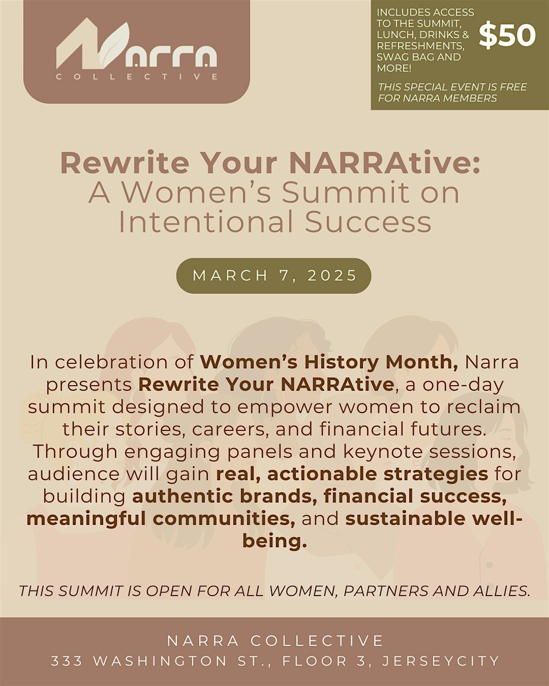 Rewrite Your NARRAtive: A Women\u2019s Summit on Intentional Success