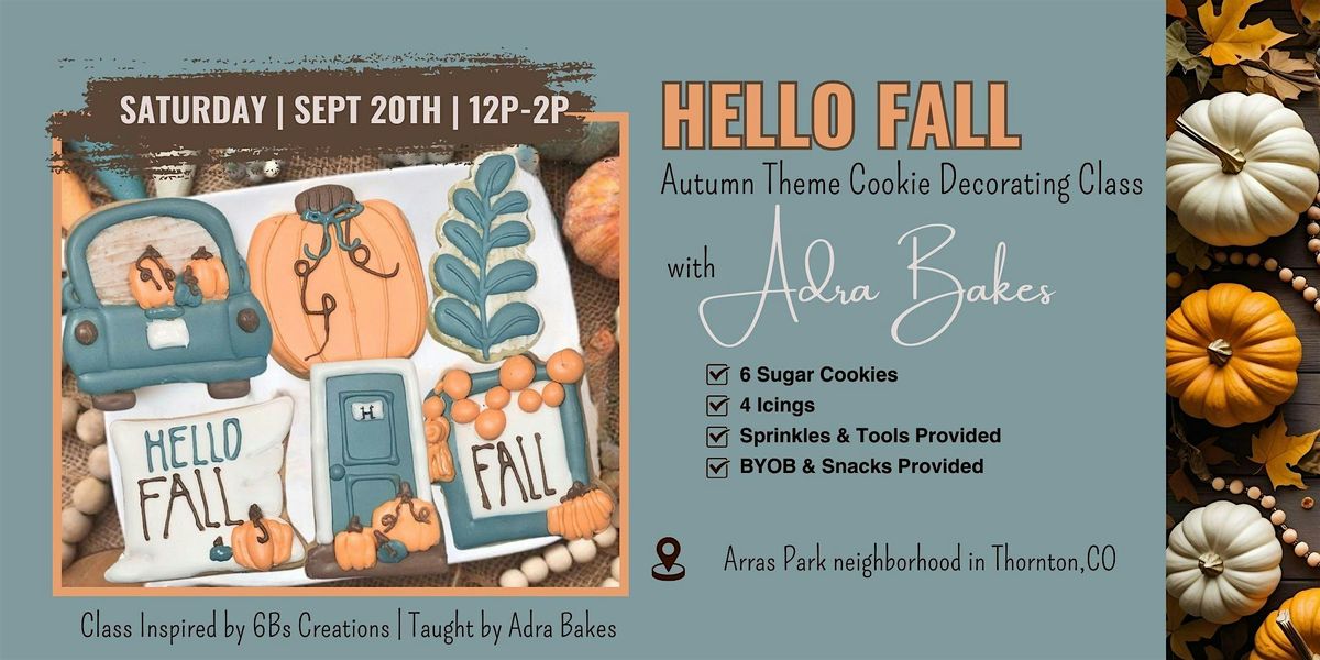 Hello Fall Cookie Decorating Class