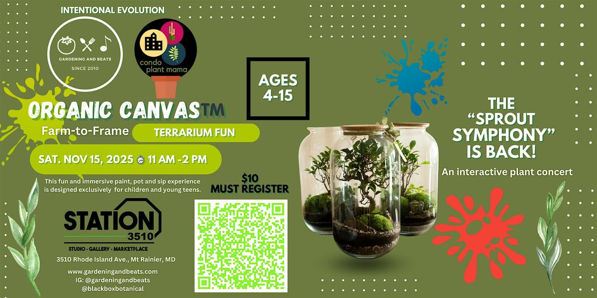 Organic Canvas\u2122 Succulent & Sand Terrarium