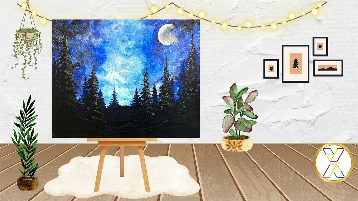 Paint Night : \u201cSapphire Skies"