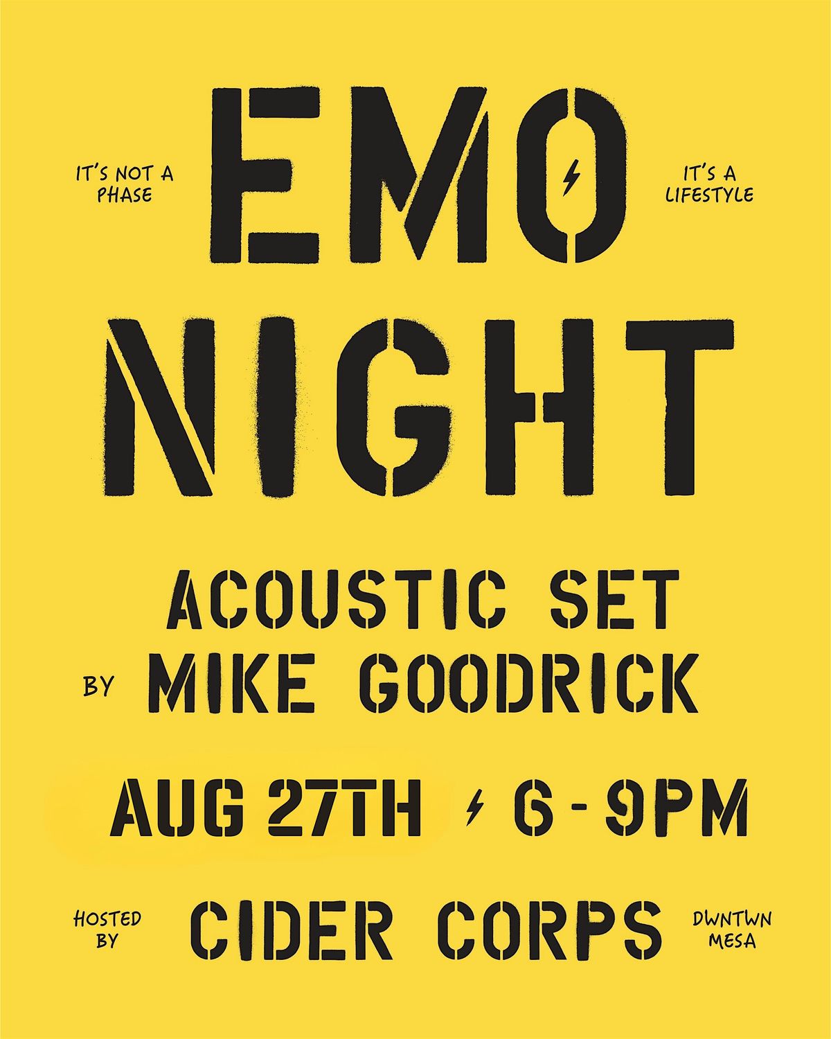 Emo Night at Cider Corps