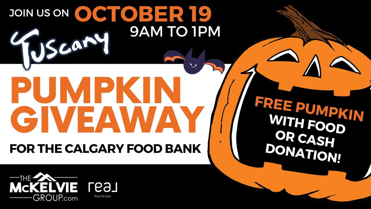 Tuscany Pumpkin Giveaway For the Food Bank