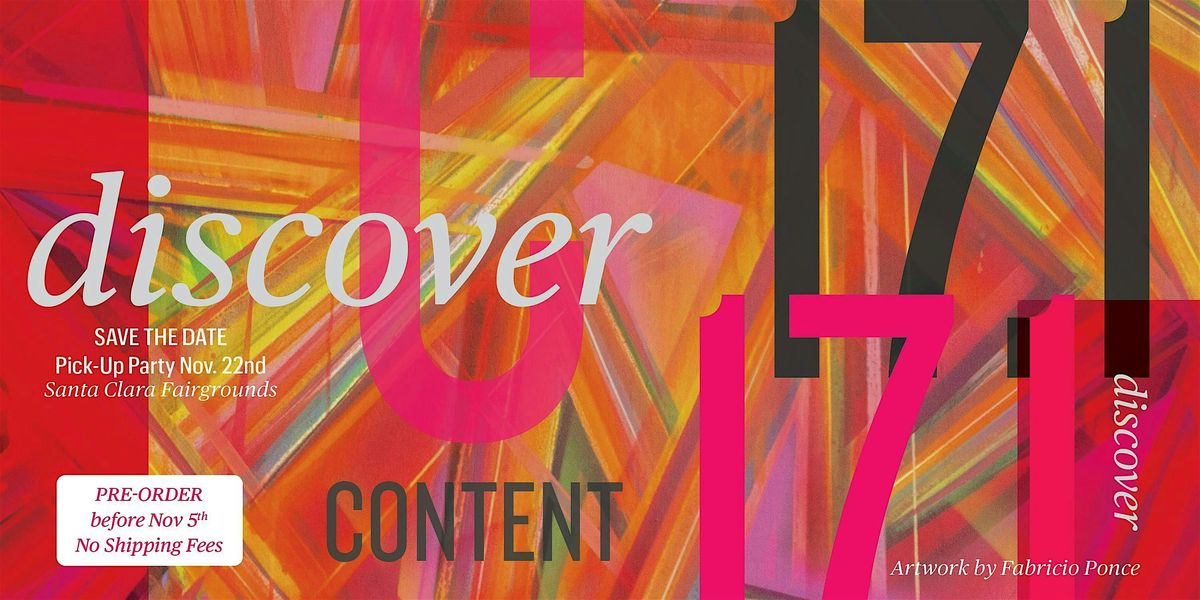 Content Magazine Pick-Up Party 17.1, "Discover"